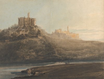 Warkworth Castle, Northumberland by Thomas Girtin